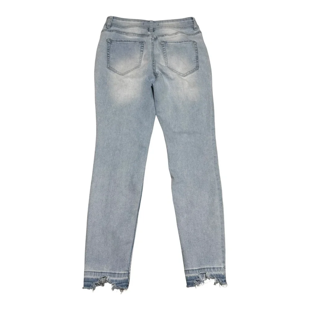 Free People Raw Hem‎ Light Wash Skinny Jeans Women's 30 (Fits 29x26.5)